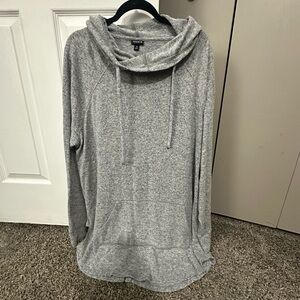 Torrid Gray Zara Cowl Neck Hoodie